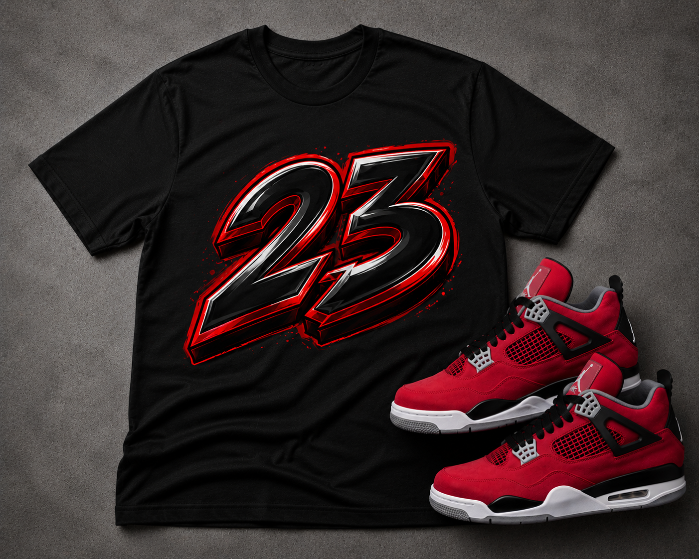 Number 23 Graphic Tee – To Match Jordan 4 Toro Bravo