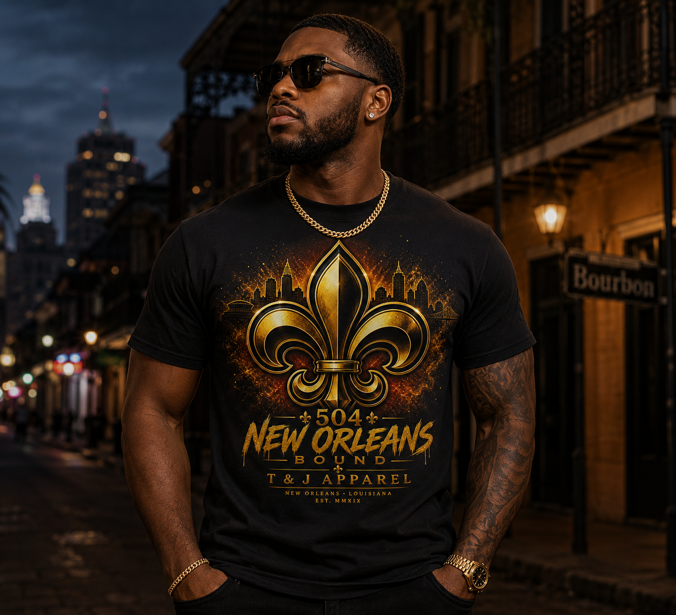 504 New Orleans Bound Graphic Tee