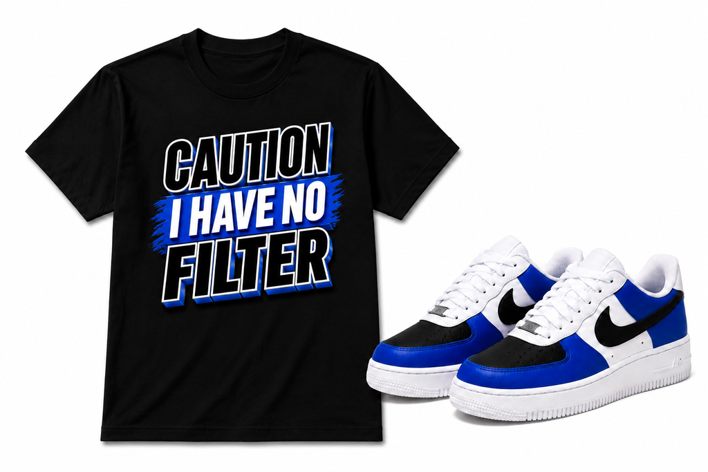 Caution I Have No Filter Graphic Tee