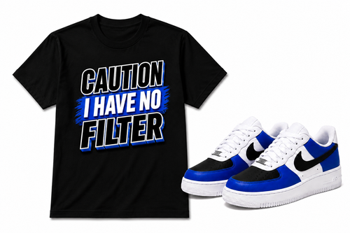 Caution I Have No Filter Graphic Tee