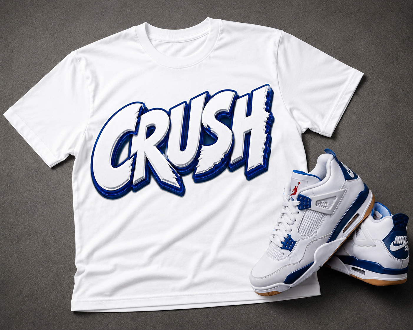 Crush Graphic Tee – Black/Orange