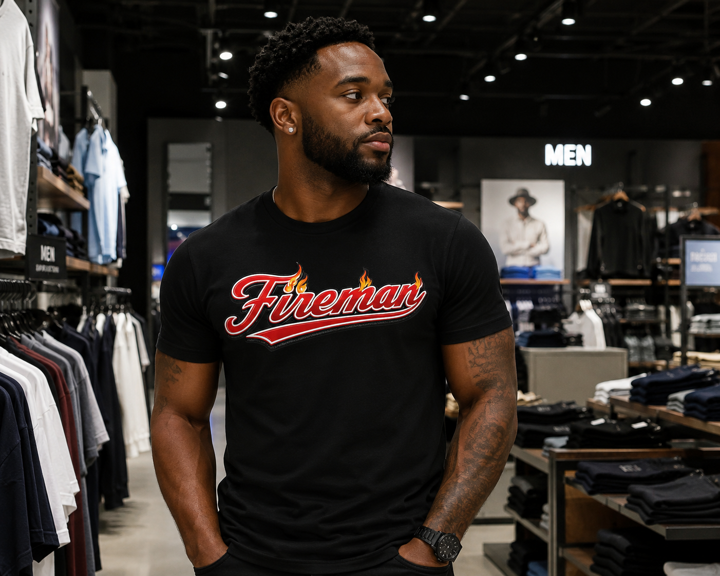 Fireman Graphic Tee