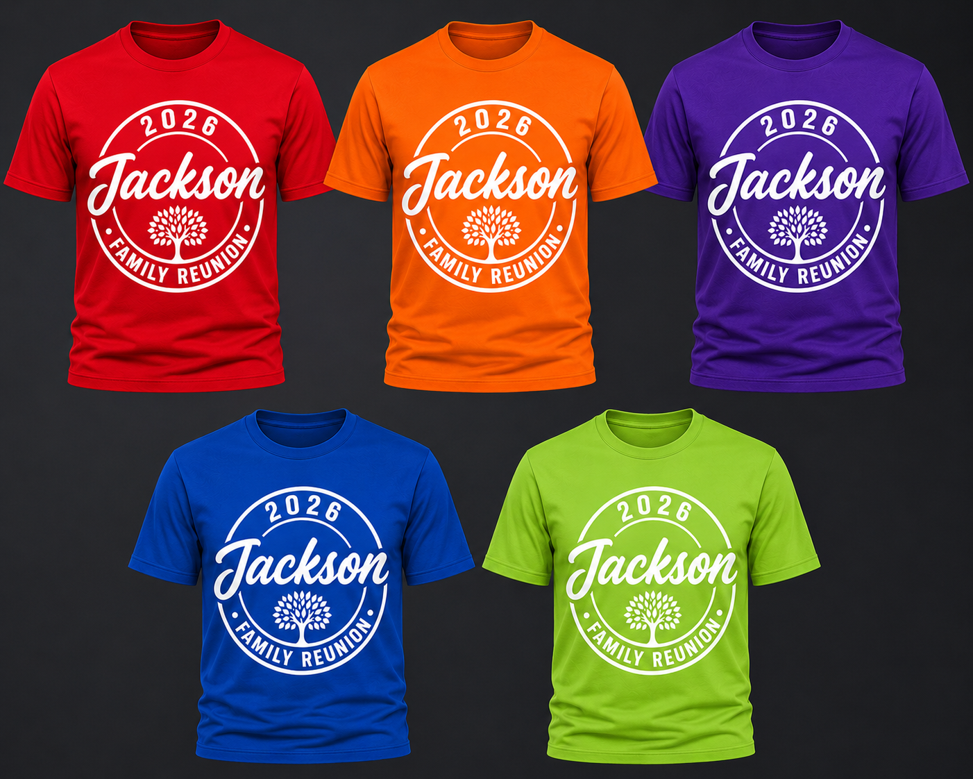 Family Reunion T-Shirts – 3 Designs | Custom Orders Available