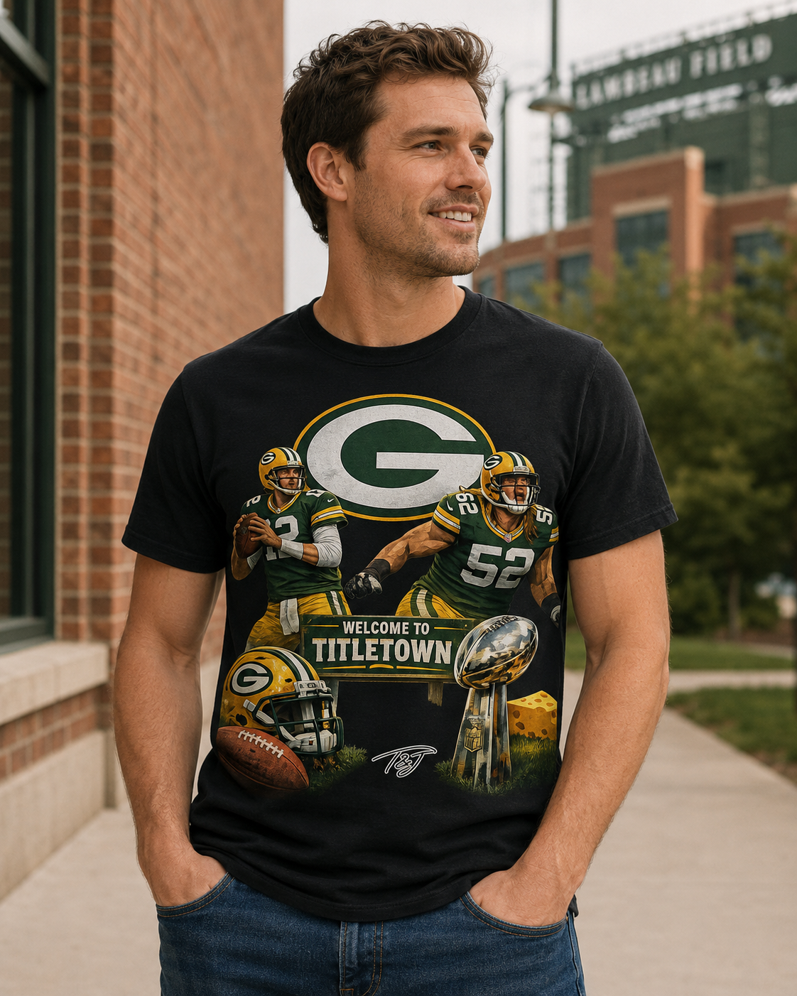 Welcome to Titletown Green Bay Graphic Tee