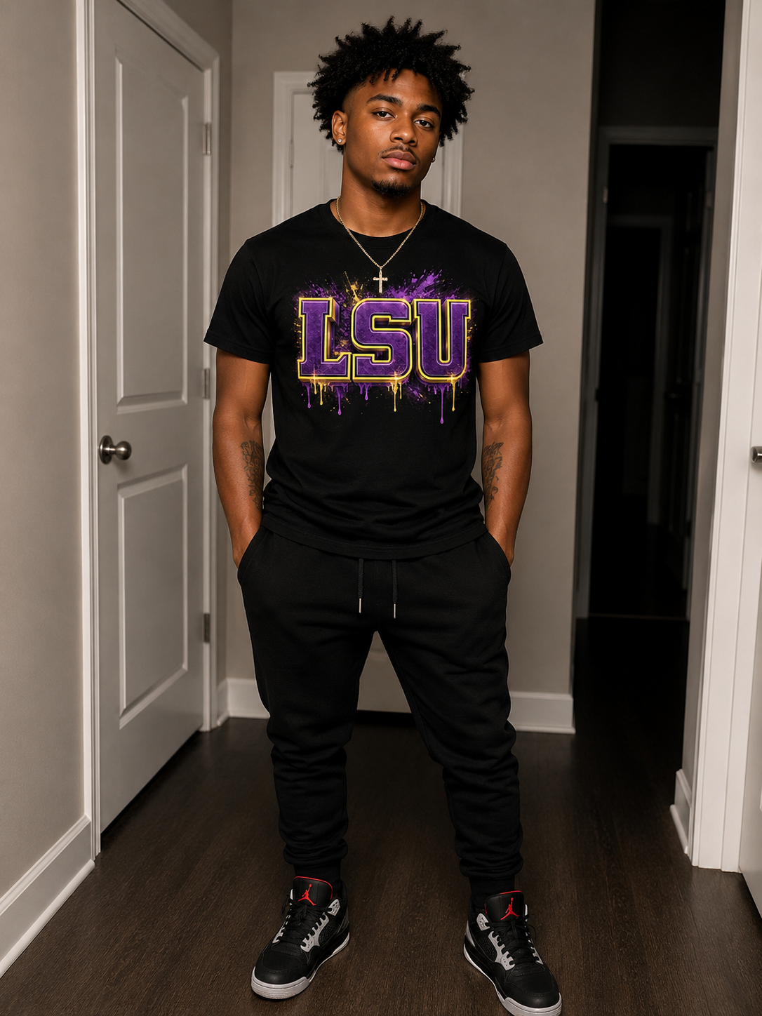 LSU Drip Graphic Tee