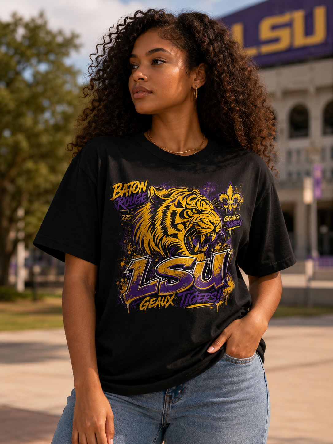 LSU Geaux Tigers Graphic Tee