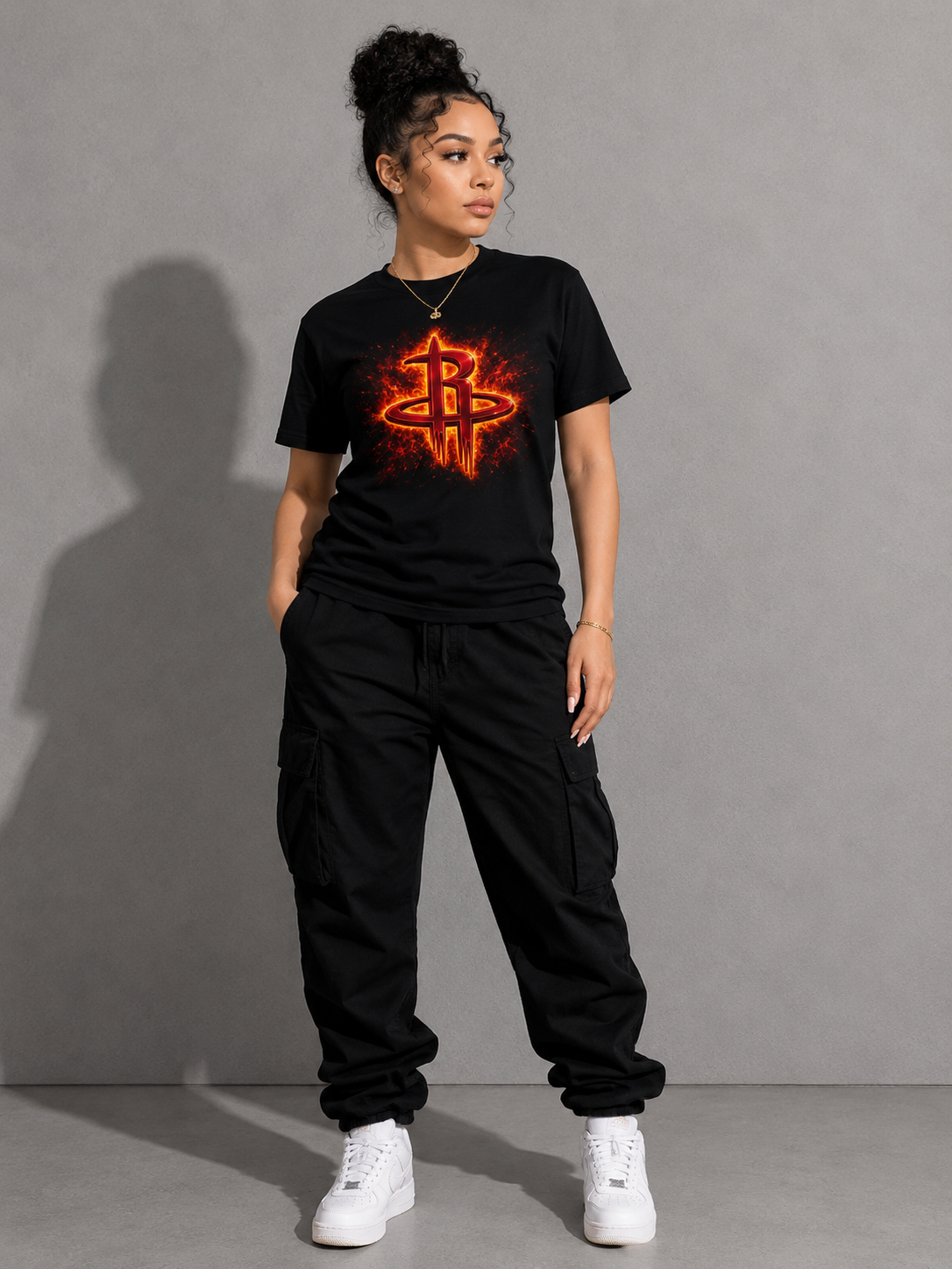 Rockets Fire Graphic Tee