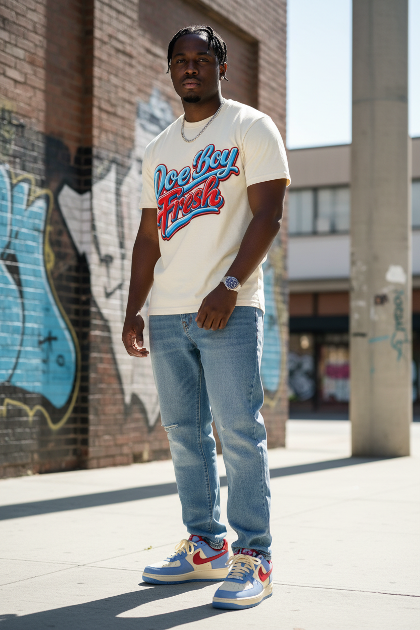 Doe Boy Fresh Tee On Model