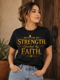 Rooted in Strength, Guided by Faith Graphic Tee